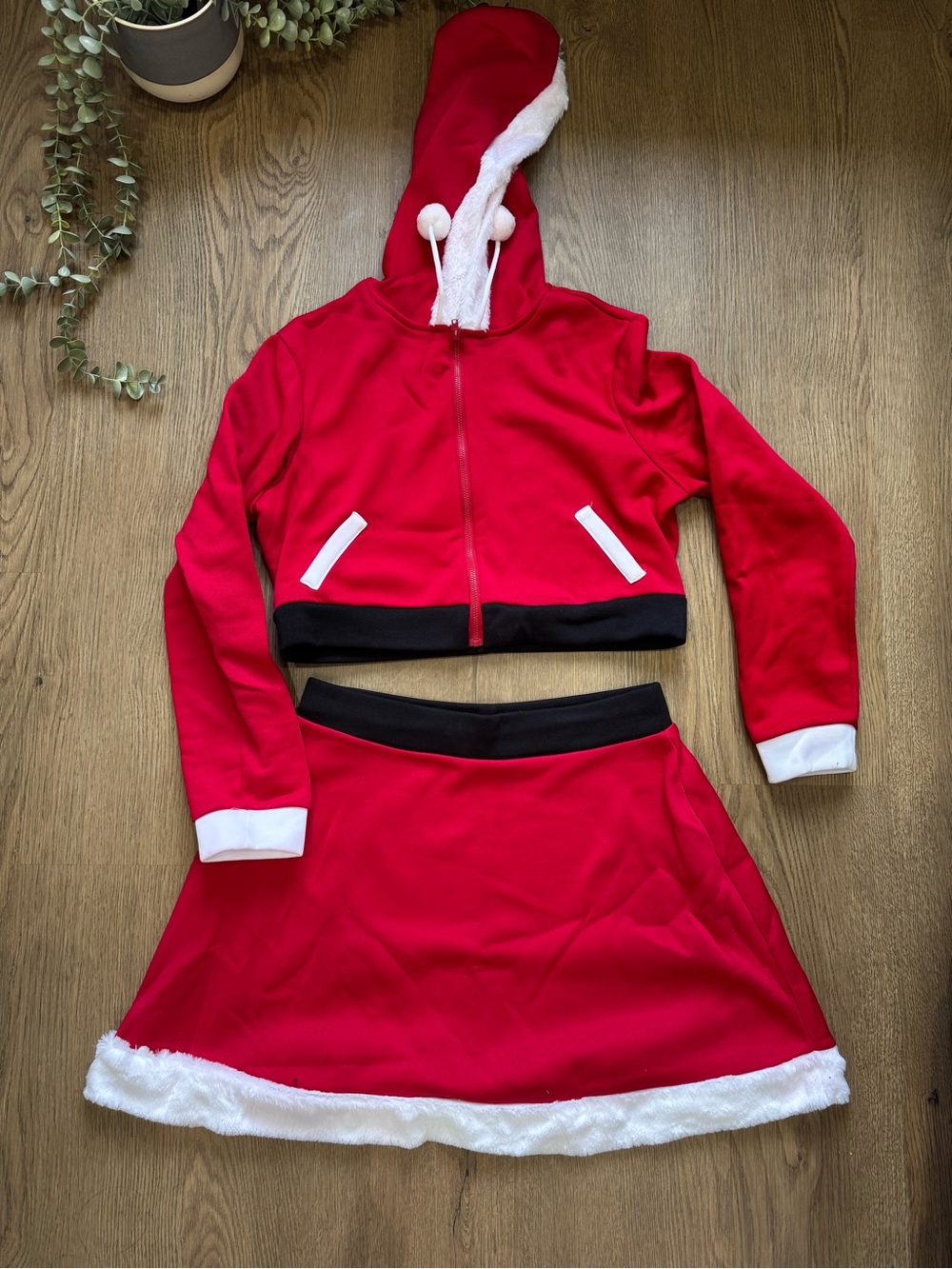 Mrs Claus Costume Adult Large 10-12 Complete Set